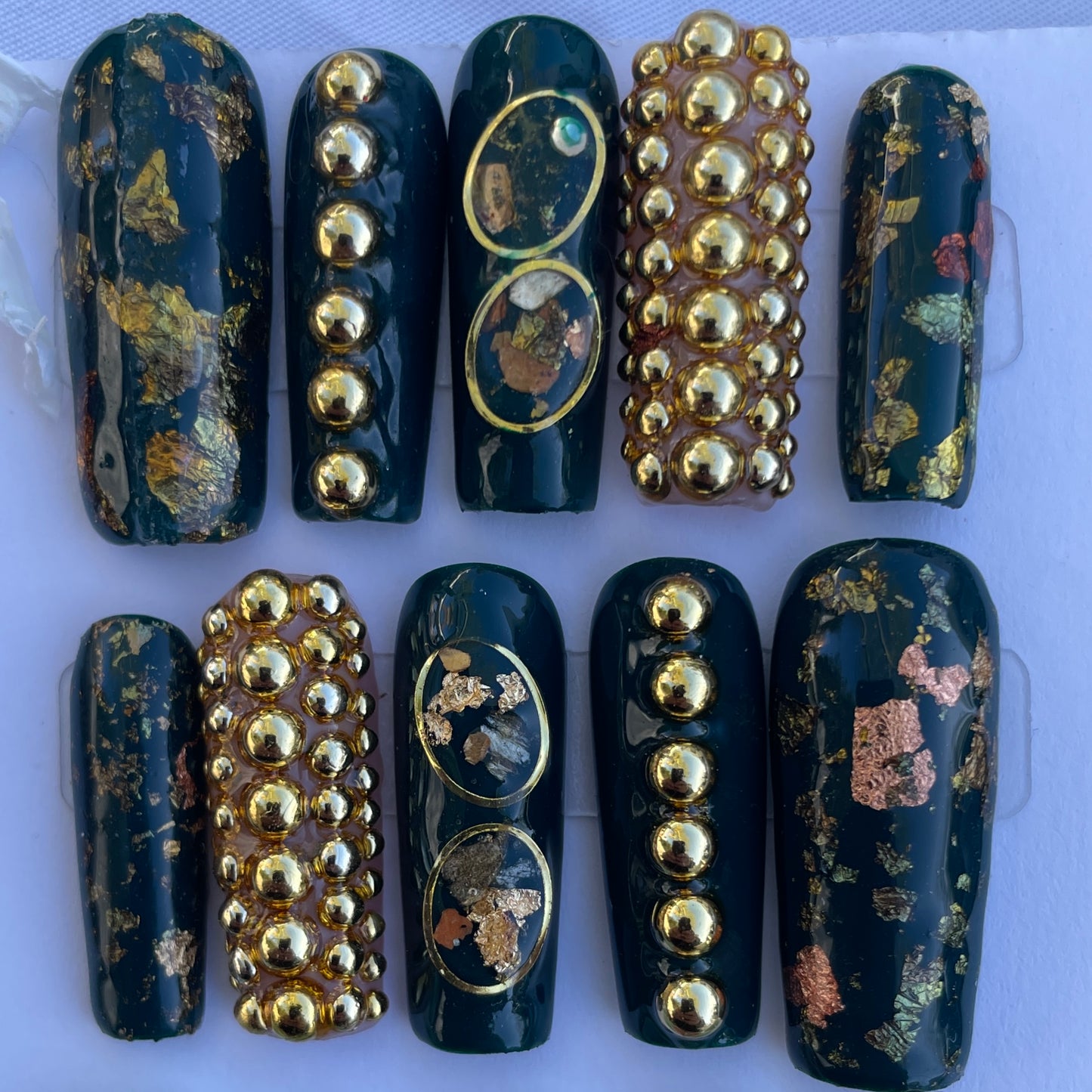 Emerald and gold set