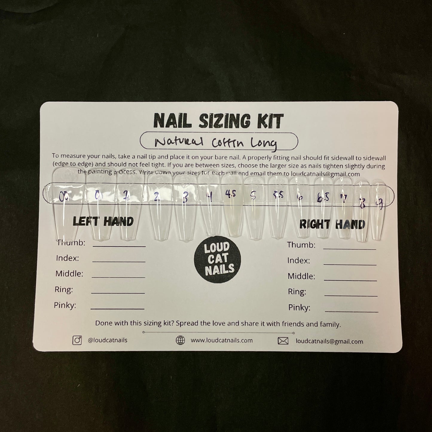 Coffin long sizing kit