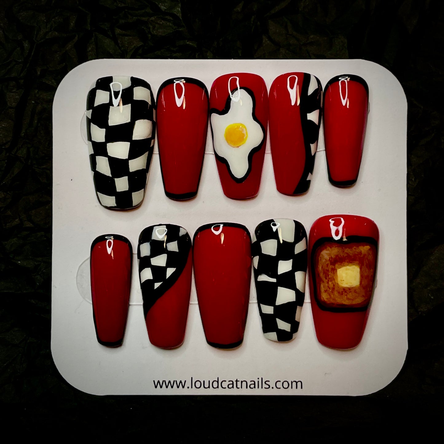 Checkerboard breakfast set