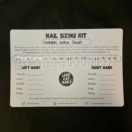 Short coffin sizing kit