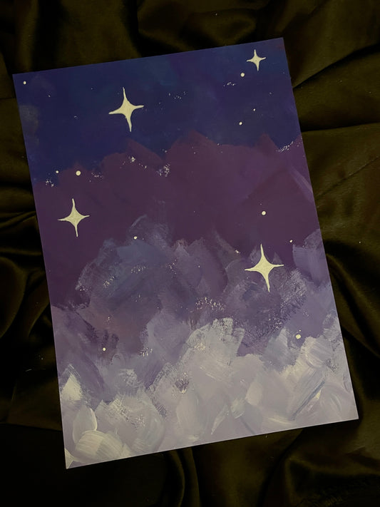 Indigo lavender skies B