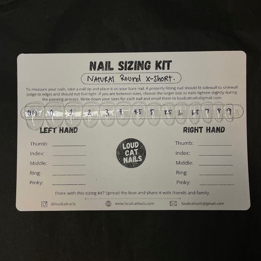 Round x-short sizing kit