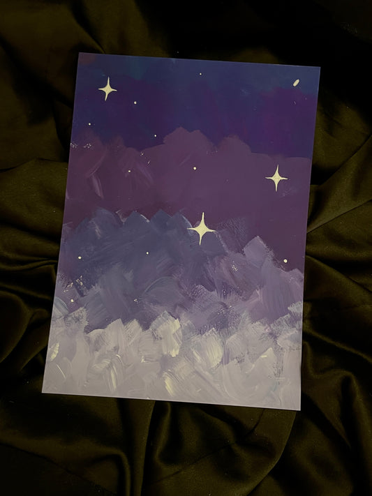 Indigo lavender skies A