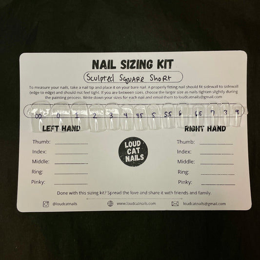 Short square sizing kit