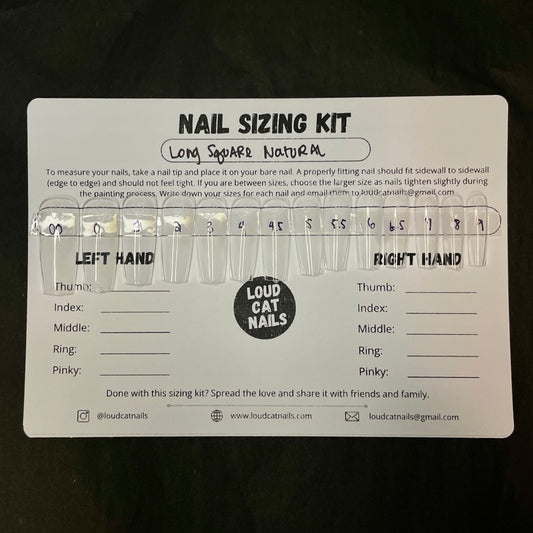 Square long sizing kit