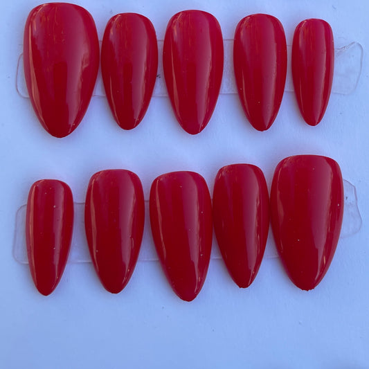 Red plain set