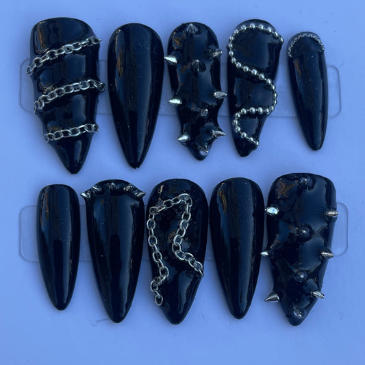 Black and silver